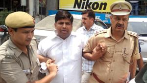 Aam Aadmi Party (AAP) MLA Dinesh Mohaniya was arrested by Delhi Police.(HT File Photo) Aam Aadmi Party (AAP) MLA Dinesh Mohaniya was arrested by Delhi Police.(HT File Photo)