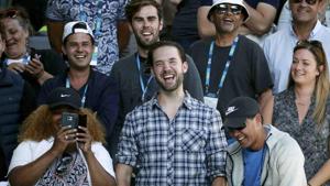 Alexis Ohanian, fiance of Serena Williams, at the Australian Open tennis championship 2017.(REUTERS) Alexis Ohanian, fiance of Serena Williams, at the Australian Open tennis championship 2017.(REUTERS)