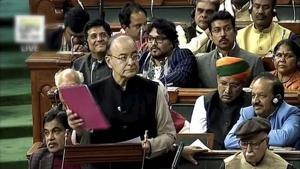 Union finance minister Arun Jaitley presents the Union Budget 2017-18 in Lok Sabha on Wednesday. (PTI Photo / TV Grab )(PTI) Union finance minister Arun Jaitley presents the Union Budget 2017-18 in Lok Sabha on Wednesday. (PTI Photo / TV Grab )(PTI)