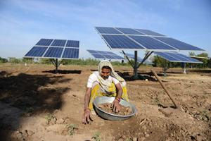 The state government has installed 28,493 solar power pumps in Rajasthan in the last seven years((pic for representation)) The state government has installed 28,493 solar power pumps in Rajasthan in the last seven years((pic for representation))