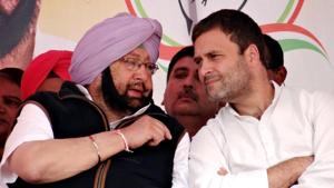 Punjab Congress chief Capt Amarinder Singh and Congress vice-president Rahul GAndhi during a rally at Lambi on Thursday.(Sanjeev Kumar/HT) Punjab Congress chief Capt Amarinder Singh and Congress vice-president Rahul GAndhi during a rally at Lambi on Thursday.(Sanjeev Kumar/HT)