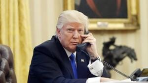 In a customary call on Saturday, US President Donald Trump blasted Australian Prime Minister Malcolm Turnbull, bragged about his election and hung up on him.(AP Photo)