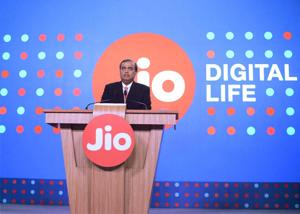 Mumbai: Reliance Industries Limited Chairman Mukesh Ambani speaks during a press briefing of Reliance Jio(PTI) Mumbai: Reliance Industries Limited Chairman Mukesh Ambani speaks during a press briefing of Reliance Jio(PTI)
