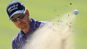 Henrik Stenson of Sweden hits his third shot on the 1st hole during the third round of the Omega Dubai Desert Classic.(Getty Images) Henrik Stenson of Sweden hits his third shot on the 1st hole during the third round of the Omega Dubai Desert Classic.(Getty Images)