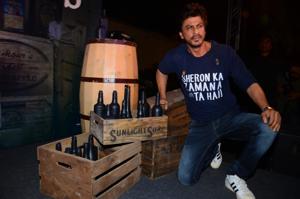 Mumbai: Actor Shah Rukh Khan during the success party of film Mumbai: Actor Shah Rukh Khan during the success party of film