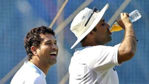 Sachin Tendulkar and Virender Sehwag have been involved in 18 100-plus stands in ODI cricket.(HT Photo) Sachin Tendulkar and Virender Sehwag have been involved in 18 100-plus stands in ODI cricket.(HT Photo)