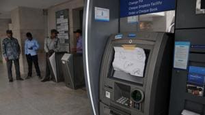 Even after three months of demonetization, the cash crunch continues. Many ATMs across the country are once again running dry .(HT File Photo) Even after three months of demonetization, the cash crunch continues. Many ATMs across the country are once again running dry .(HT File Photo)