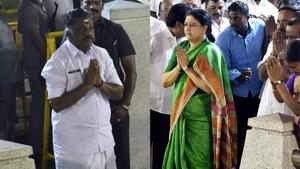 The spotlight on Tamil Nadu’s political battle is on governor C Vidyasagar Rao as AIADMK general secretary VK Sasikala staked claim to form the government.(PTI file photos) The spotlight on Tamil Nadu’s political battle is on governor C Vidyasagar Rao as AIADMK general secretary VK Sasikala staked claim to form the government.(PTI file photos)