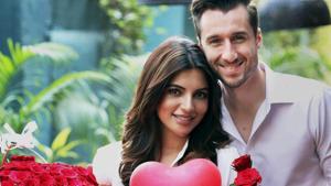 TV actor Shama Sikander with her boyfriend James Million.(PTI) TV actor Shama Sikander with her boyfriend James Million.(PTI)
