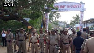 Security arrangements have been made across Tamil Nadu ahead of the SC verdict in the DA case against AIADMK general secretary VK Sasikala.(ANI) Security arrangements have been made across Tamil Nadu ahead of the SC verdict in the DA case against AIADMK general secretary VK Sasikala.(ANI)