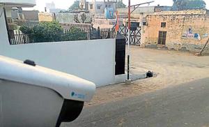 A CCTV camera at a house in Kila Raipur village.(HT Photo) A CCTV camera at a house in Kila Raipur village.(HT Photo)