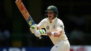Australia cricket team skipper Steve Smith and Shaun Marsh (not in pic) scored centuries after openers David Warner and Matt Renshaw fell to Navdeep Saini early on Day 1 of the warm-up match vs India A t Brabourne Stadium in Mumbai on Friday. Catch live cricket score from Day 1 of the India A vs Australia warm-up game here.(Getty Images) Australia cricket team skipper Steve Smith and Shaun Marsh (not in pic) scored centuries after openers David Warner and Matt Renshaw fell to Navdeep Saini early on Day 1 of the warm-up match vs India A t Brabourne Stadium in Mumbai on Friday. Catch live cricket score from Day 1 of the India A vs Australia warm-up game here.(Getty Images)