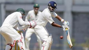 Shreyas Iyer blasted 202*, his highest first-class score as India A put on a good fight against Australia in the final day of the warm-up game at the Brabourne stadium.(AP) Shreyas Iyer blasted 202*, his highest first-class score as India A put on a good fight against Australia in the final day of the warm-up game at the Brabourne stadium.(AP)