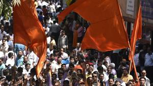 According to political experts, this asserts the Sena’s importance.(Kunal Patil/ Hindustan Times) According to political experts, this asserts the Sena’s importance.(Kunal Patil/ Hindustan Times)