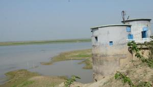 Intake well of Barari Water Works, in Bhagalpur.(HT photo) Intake well of Barari Water Works, in Bhagalpur.(HT photo)
