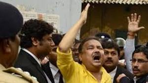 File picture of Madan Mitra in a court premises in 2016.(HT Photo) File picture of Madan Mitra in a court premises in 2016.(HT Photo)
