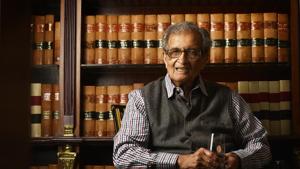 Nobel Prize winner and economist Amartya Sen.(Photo: Raj K Raj / HT) Nobel Prize winner and economist Amartya Sen.(Photo: Raj K Raj / HT)