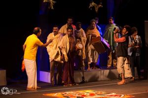 Kaali Nadakam, one of the plays staged at Meta 2017. It explores caste relations and ideas of power and justice through a murder that takes place during the performance of a traditional temple play.(Photos courtesy: Teamwork Arts) Kaali Nadakam, one of the plays staged at Meta 2017. It explores caste relations and ideas of power and justice through a murder that takes place during the performance of a traditional temple play.(Photos courtesy: Teamwork Arts)