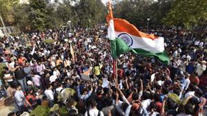 Protests against ABVP continue to rock Delhi University campus. Protests against ABVP continue to rock Delhi University campus.