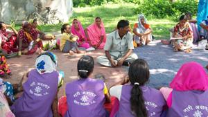 Nari adalats were started in 1997 and since then 50,000 cases have been attended in the 36 adalats being held every month in 14 districts of Uttar Pradesh.(HT Photo) Nari adalats were started in 1997 and since then 50,000 cases have been attended in the 36 adalats being held every month in 14 districts of Uttar Pradesh.(HT Photo)