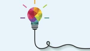 Colorful polygon, geometric lightbulb design with wire as creative thinking and idea concept.(Getty Images/iStockphoto) Colorful polygon, geometric lightbulb design with wire as creative thinking and idea concept.(Getty Images/iStockphoto)
