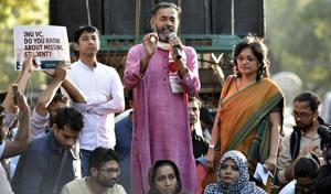 Political leader Yogendra Yadav is the founder of Swaraj India. He released the party’s vision document for Delhi MCD polls.(Raj K Raj/HT Photo) Political leader Yogendra Yadav is the founder of Swaraj India. He released the party’s vision document for Delhi MCD polls.(Raj K Raj/HT Photo)