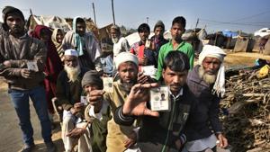 Bringing down the curtain on a staggered election process, 40 assembly constituencies in Uttar Pradesh and 22 in Manipur will vote on Wednesday in the last and final phase of polling.(HT Photo) Bringing down the curtain on a staggered election process, 40 assembly constituencies in Uttar Pradesh and 22 in Manipur will vote on Wednesday in the last and final phase of polling.(HT Photo)
