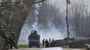 Two militants, who are locals from nearby Queil area, were killed in the encounter in Padgampora area of Jammu and Kashmir’s Pulwama district.(Waseem Andrabi/HT Photo) Two militants, who are locals from nearby Queil area, were killed in the encounter in Padgampora area of Jammu and Kashmir’s Pulwama district.(Waseem Andrabi/HT Photo)