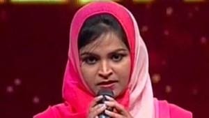 A Muslim woman in Karnataka was trolled online this week for singing a Hindu devotional song in a reality TV show.(Facebook)