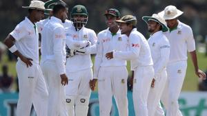 Bangladesh have the second-lowest win ratio when compared with first 99 Tests of all nations. Bangladesh have only won eight of their first 99.(AFP)
