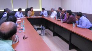 Representatives of the Noida Entrepreneurs’ Assoication met T Tonsing Prasad, principal commissioner of Income Tax, Noida. Representatives of the Noida Entrepreneurs’ Assoication met T Tonsing Prasad, principal commissioner of Income Tax, Noida.