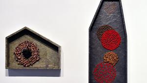 Home Shrine (detail), 2016, by Manisha Parekh, is her interpretation of the sacred as a private space. The art work is part of an ongoing exhibition that reflects on the legacy of the holy cities of Varanasi and Anuradhapura.(Raj K Raj/HT Photo) Home Shrine (detail), 2016, by Manisha Parekh, is her interpretation of the sacred as a private space. The art work is part of an ongoing exhibition that reflects on the legacy of the holy cities of Varanasi and Anuradhapura.(Raj K Raj/HT Photo)