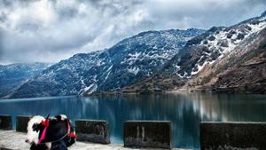 The Tsomgo lake is located at an altitude of approximately 12,400ft and freezes during winters.(Partha Dalal) The Tsomgo lake is located at an altitude of approximately 12,400ft and freezes during winters.(Partha Dalal)