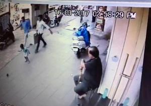 The CCTV footage from a shop in the vicinity.(HT file photo) The CCTV footage from a shop in the vicinity.(HT file photo)