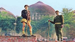 The centuries-old Babri masjid in Ayodhya was demolished by a Hindu mob in December 1992. The Supreme Court on Tuesday suggested an out-of-court settlement in the case.(HT file photo) The centuries-old Babri masjid in Ayodhya was demolished by a Hindu mob in December 1992. The Supreme Court on Tuesday suggested an out-of-court settlement in the case.(HT file photo)