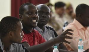 People of African origin discussing their problems with Delhi Police officials in June 2016.(Raj K Raj/HT Photo) People of African origin discussing their problems with Delhi Police officials in June 2016.(Raj K Raj/HT Photo)