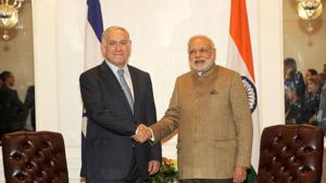 Prime Minister Narendra Modi with his Israeli counterpart Benjamin Netanyahu, New York, September 28, 2014(PIB) Prime Minister Narendra Modi with his Israeli counterpart Benjamin Netanyahu, New York, September 28, 2014(PIB)