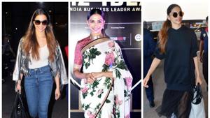 Deepika Padukone went all desi in a floral Sabyasachi sari from his new collection.(HT Photo/Yogen Shah) Deepika Padukone went all desi in a floral Sabyasachi sari from his new collection.(HT Photo/Yogen Shah)