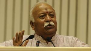However, Bhagwat clarified last week that he is not in contention for the country’s top post.(Hindustan Times) However, Bhagwat clarified last week that he is not in contention for the country’s top post.(Hindustan Times)