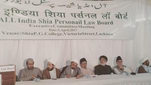 All India Shia Personal Law Board (AISPLB) said on Wednesday the dispute over a religious site in Ayodhya should be resolved through talks and also denounced the practice of triple talaq amid fresh spotlight on both the issues.(Facebook Photo) All India Shia Personal Law Board (AISPLB) said on Wednesday the dispute over a religious site in Ayodhya should be resolved through talks and also denounced the practice of triple talaq amid fresh spotlight on both the issues.(Facebook Photo)