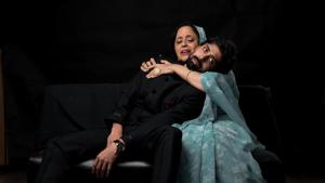 Ila Arun and her co-stars in a still from the play(Photo courtesy: Ila Arun) Ila Arun and her co-stars in a still from the play(Photo courtesy: Ila Arun)