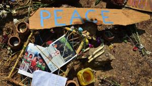 This photograph taken on March 17 shows artifacts placed by mourners at the location where the body of Irish tourist Danielle McLaughlin was found in Canacona in Goa.(AFP File Photo) This photograph taken on March 17 shows artifacts placed by mourners at the location where the body of Irish tourist Danielle McLaughlin was found in Canacona in Goa.(AFP File Photo)