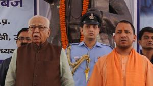 UP Governor Ram Naik along with CM Yogi Adityanath paying tribute to Dr Baba Saheb Ambedkar on his 126 the birth anniversary in Lucknow.(Ashok Dutta/Hindustan Times) UP Governor Ram Naik along with CM Yogi Adityanath paying tribute to Dr Baba Saheb Ambedkar on his 126 the birth anniversary in Lucknow.(Ashok Dutta/Hindustan Times)
