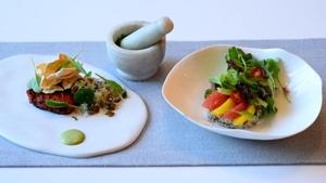 <p>Summers are a wonderful season to indulge in salads. Besides being rich in nutrients and fibre content, salads also induce freshness in the appetite in the hot summer months. This week, we tried Maple and Citrus Salad with Greens and the delicious Amritsari Salmon with Pomelo Salad at Aerocity's Pullman Hotel. It is a part of the concept of 'From Farm to Fork' where guests can pick their own favourite vegetables from the hotel farm and create their own salads. Started in the seventies by an American called Alice Waters, it translates into taking food directly from farms to a restaurant kitchen, and from there to your fork. The ingredients are organically produced, fresh and thus tasty. Our palates at Pullman were both healthy and visually delightful. </p>