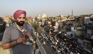 Purandeep Singh Sawhney, the Congress candidate from Chandni Chowk, is the son of party’s veteran MLA from the area -- Prahlad Singh Sawhney.(Burhaan Kinu/HT Photo) Purandeep Singh Sawhney, the Congress candidate from Chandni Chowk, is the son of party’s veteran MLA from the area -- Prahlad Singh Sawhney.(Burhaan Kinu/HT Photo)