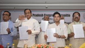 The Congress had released a draft blueprint for municipal election earlier on March 6.(Ravi Choudhary/HT FILE) The Congress had released a draft blueprint for municipal election earlier on March 6.(Ravi Choudhary/HT FILE)
