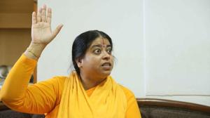 Sadhvi Kamal equated cow vigilantes to freedom fighters.(Himanchu Vyas/HT File Photo) Sadhvi Kamal equated cow vigilantes to freedom fighters.(Himanchu Vyas/HT File Photo)