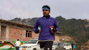 After initially running half-marathons, Amit Kumar graduated to ultra marathon and has taken part in a number of events(HT Photo) After initially running half-marathons, Amit Kumar graduated to ultra marathon and has taken part in a number of events(HT Photo)