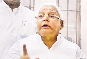 RJD chief Lalu Prasad.(PTI file photo) RJD chief Lalu Prasad.(PTI file photo)