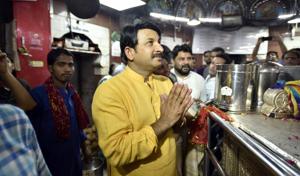 With the exit polls predicting a clean sweep by the BJP in MCD elections, the party on Monday said they will win at least 215 of the 272 wards.(Arun Sharma/HT Photo) With the exit polls predicting a clean sweep by the BJP in MCD elections, the party on Monday said they will win at least 215 of the 272 wards.(Arun Sharma/HT Photo)